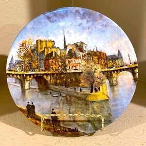 La Pointe de Vert Galant et le Pont Neuf Collector Plate
